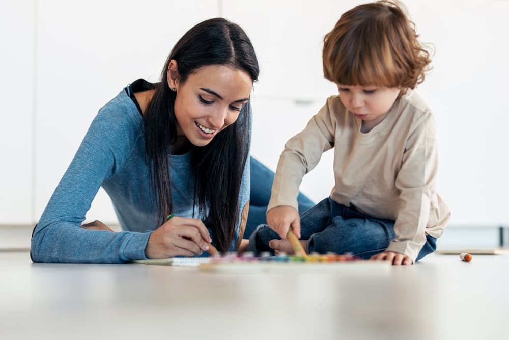 young-mother-playing-with-her-son